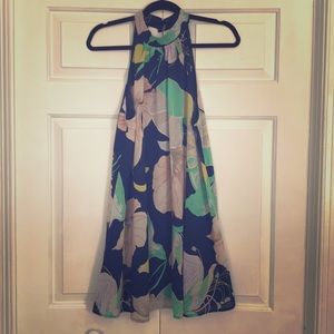 Navy floral dress